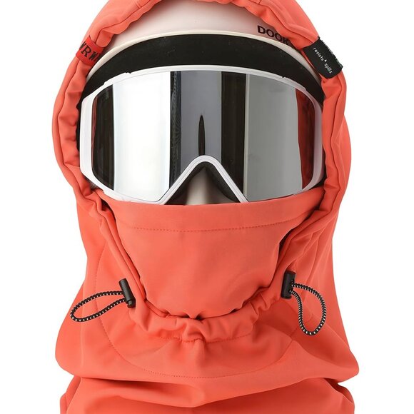 Ski Helmet Hood Cover 3-in-1 Windproof Balaclava Fleece Lined Face Mask